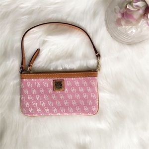 Pink Dooney & Burke Wristlet